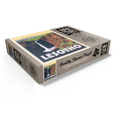 Lesotho, Africa, Vintage Poster 100 Jigsaw Puzzle box view1