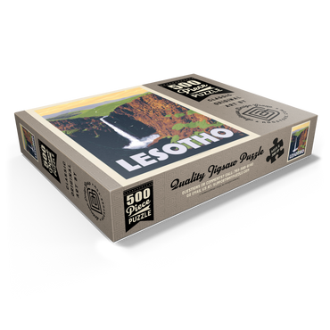 Lesotho, Africa, Vintage Poster 500 Jigsaw Puzzle box view1