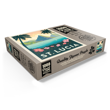 Saint Lucia, Vintage Poster 1000 Jigsaw Puzzle box view1