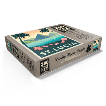 Saint Lucia, Vintage Poster 300 Jigsaw Puzzle box view1