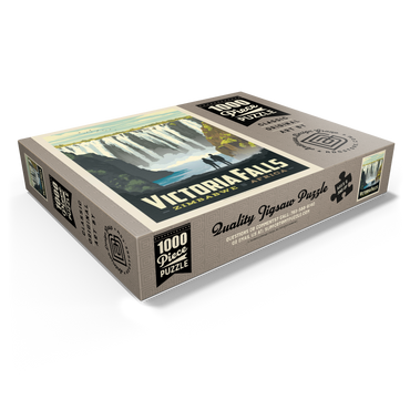 Zimbabwe, Africa: Victoria Falls, Vintage Poster 1000 Jigsaw Puzzle box view1