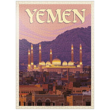 puzzleplate Yemen, Vintage Poster 1000 Jigsaw Puzzle