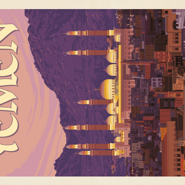 Yemen, Vintage Poster 500 Jigsaw Puzzle 3D Modell