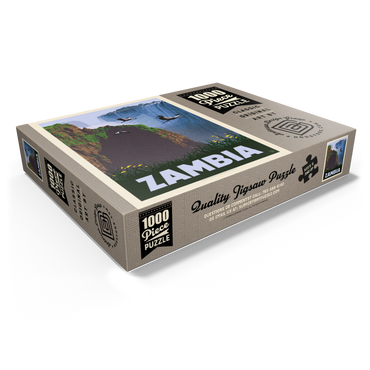 Zambia, Africa, Vintage Poster 1000 Jigsaw Puzzle box view1