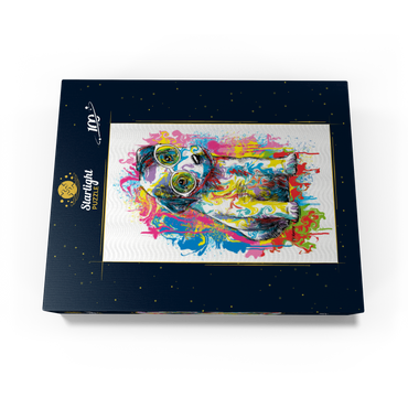 Jack Russell with Glasses 100 Jigsaw Puzzle box view3