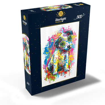 Jack Russell with Glasses 500 Jigsaw Puzzle box view2