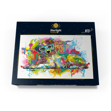 Curious Pup 100 Jigsaw Puzzle box view3