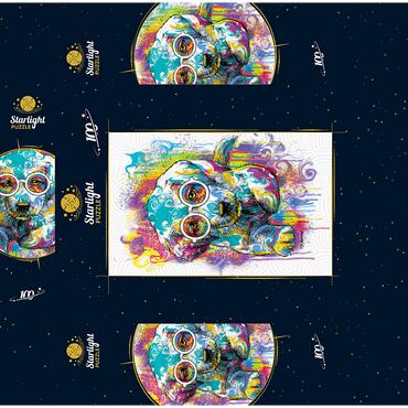 Lab Eyes 100 Jigsaw Puzzle box 3D Modell