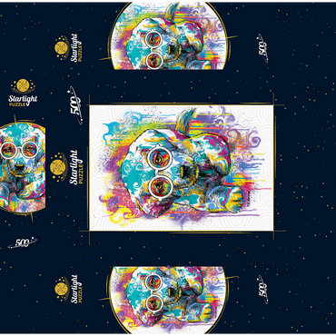Lab Eyes 500 Jigsaw Puzzle box 3D Modell