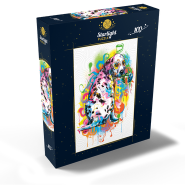 Dalmatian with Rose 100 Jigsaw Puzzle box view2