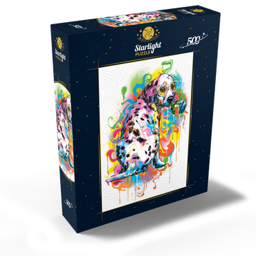 Dalmatian with Rose 500 Jigsaw Puzzle box view2