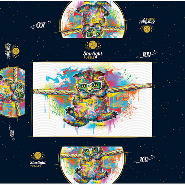 Just Hangin 100 Jigsaw Puzzle box 3D Modell