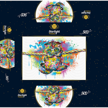 Just Hangin 500 Jigsaw Puzzle box 3D Modell