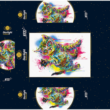 Kitty Saying Hello 1000 Jigsaw Puzzle box 3D Modell