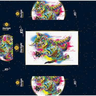 Kitty Saying Hello 100 Jigsaw Puzzle box 3D Modell