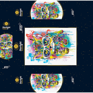 Kitten Soft Eyes 1000 Jigsaw Puzzle box 3D Modell