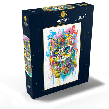 Kitten Soft Eyes 100 Jigsaw Puzzle box view2