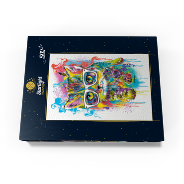 Kitten Soft Eyes 500 Jigsaw Puzzle box view3