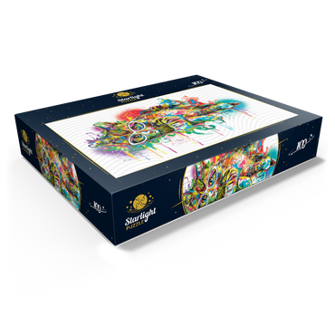 Lazy Cat 100 Jigsaw Puzzle box view1