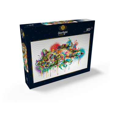 Lazy Cat 100 Jigsaw Puzzle box view2