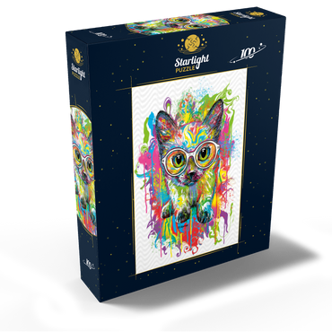 Kitten with Glasses 100 Jigsaw Puzzle box view2