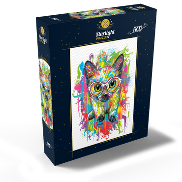 Kitten with Glasses 500 Jigsaw Puzzle box view2