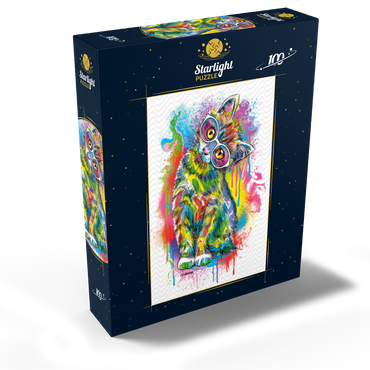 Tilted Kitty 100 Jigsaw Puzzle box view2