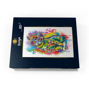 Tilted Kitty 100 Jigsaw Puzzle box view3