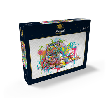 Kitten Staring Away 100 Jigsaw Puzzle box view2