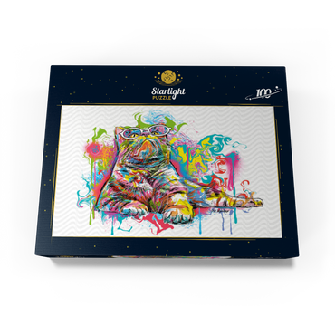 Kitten Staring Away 100 Jigsaw Puzzle box view3