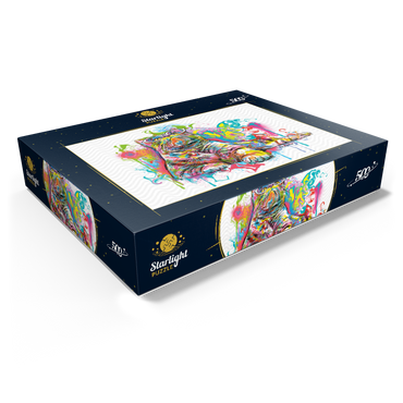 Kitten Staring Away 500 Jigsaw Puzzle box view1