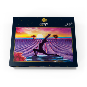 Yoga by the Flowers 100 Jigsaw Puzzle box view3