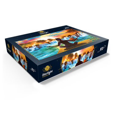 Waterfall Yoga 100 Jigsaw Puzzle box view1