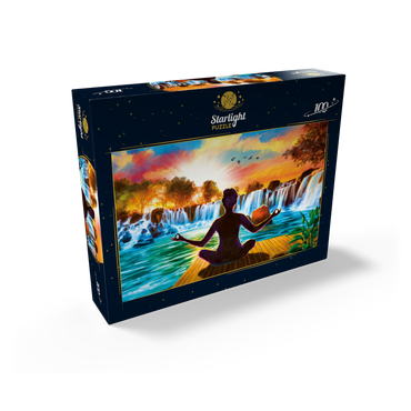 Waterfall Yoga 100 Jigsaw Puzzle box view2