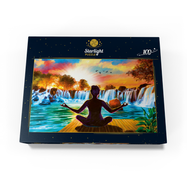 Waterfall Yoga 100 Jigsaw Puzzle box view3