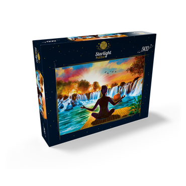 Waterfall Yoga 500 Jigsaw Puzzle box view2