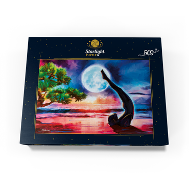 Yoga on the beach 500 Jigsaw Puzzle box view3