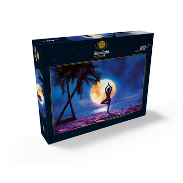 Yoga with Palm Trees 100 Jigsaw Puzzle box view2