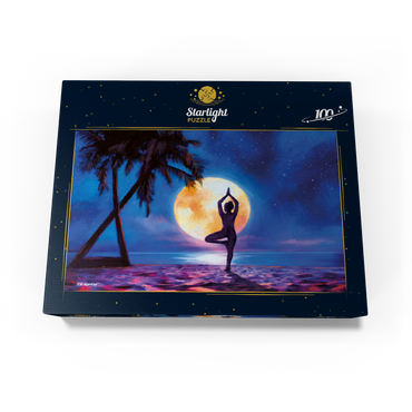 Yoga with Palm Trees 100 Jigsaw Puzzle box view3