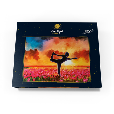Yoga in a Flower Bed 1000 Jigsaw Puzzle box view3
