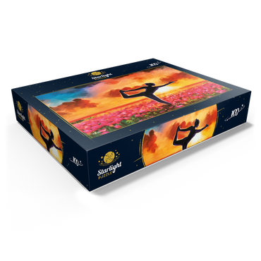 Yoga in a Flower Bed 100 Jigsaw Puzzle box view1