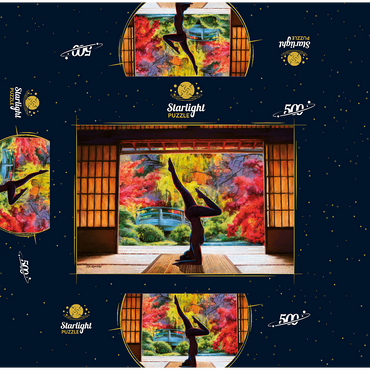 Meditation Yoga 500 Jigsaw Puzzle box 3D Modell