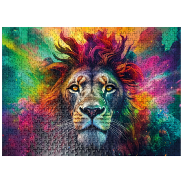 puzzleplate Majestic fantasy lion 500 Jigsaw Puzzle