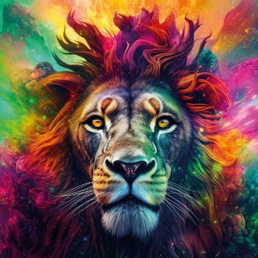 Majestic fantasy lion 500 Jigsaw Puzzle 3D Modell