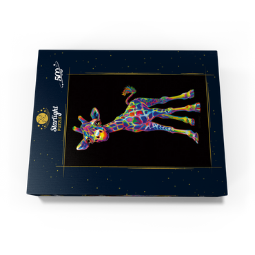 Pop Colors Giraffe 500 Jigsaw Puzzle box view3