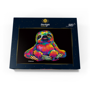 Pop Colors Sloth 500 Jigsaw Puzzle box view3