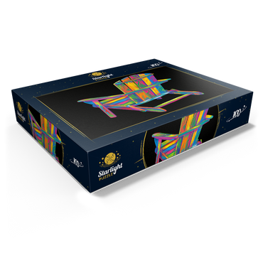 Pop Colors Adirondack Chair 100 Jigsaw Puzzle box view1