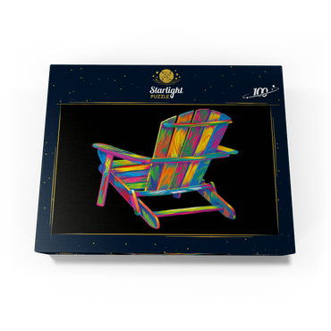 Pop Colors Adirondack Chair 100 Jigsaw Puzzle box view3