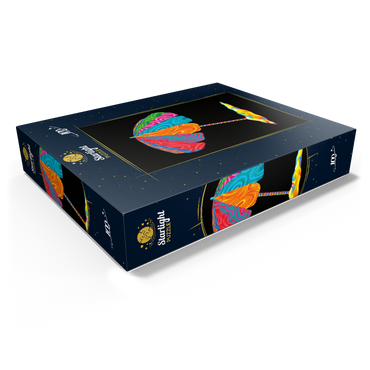 Pop Colors Beach Umbrella 100 Jigsaw Puzzle box view1