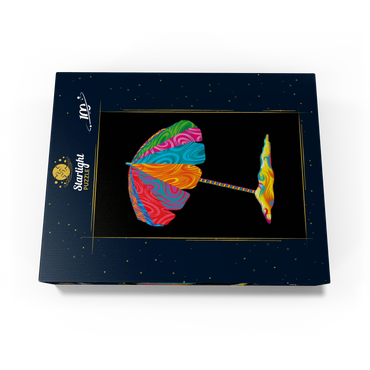 Pop Colors Beach Umbrella 100 Jigsaw Puzzle box view3